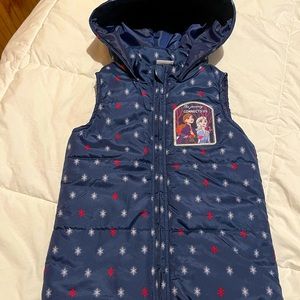 Girls Disney Frozen Vest with Hood